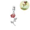 925 Silber Tulpe Lotusblume Traumfänger Anhängerperle für Armband Halskette DIY Schmuck Geschenke