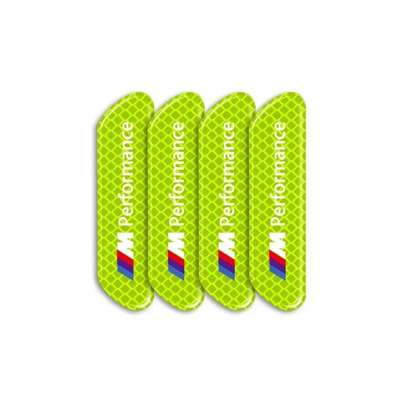 

4PCS Car Reflective Strips Warning Stickers Car Styling For BMW M E46 E90 E60 F10 F30 F20 E39 E36 X5 E70 F25 F15 E53 E92 E87