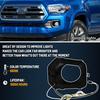 Switchback White/Amber LED Front Fog Light Daytime Running Lamp Amber Sequential Turn Signal Light Feature Compatible With Toyota Tacoma 2016-