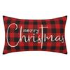 Christmas Decorative Pillowcase 2-Piece Set Merry Christmas Sofa Cushion Cover Believe Waist Pushcase