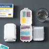 10 Grid Pill Box Organizer Container Travel Pill Case With Seal Ring Tablets Wheat straw Drug Vitamin Holder Medicines Container