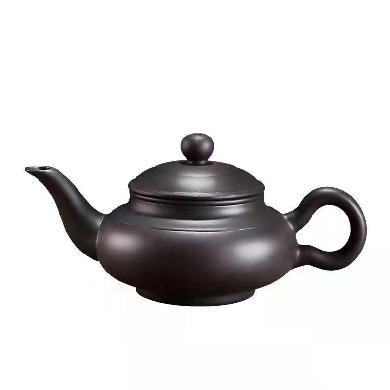 Handmade Zhu Ni Ore Teapot with Ball Hole Ceramic Filter - Small Gongfu Tea Set