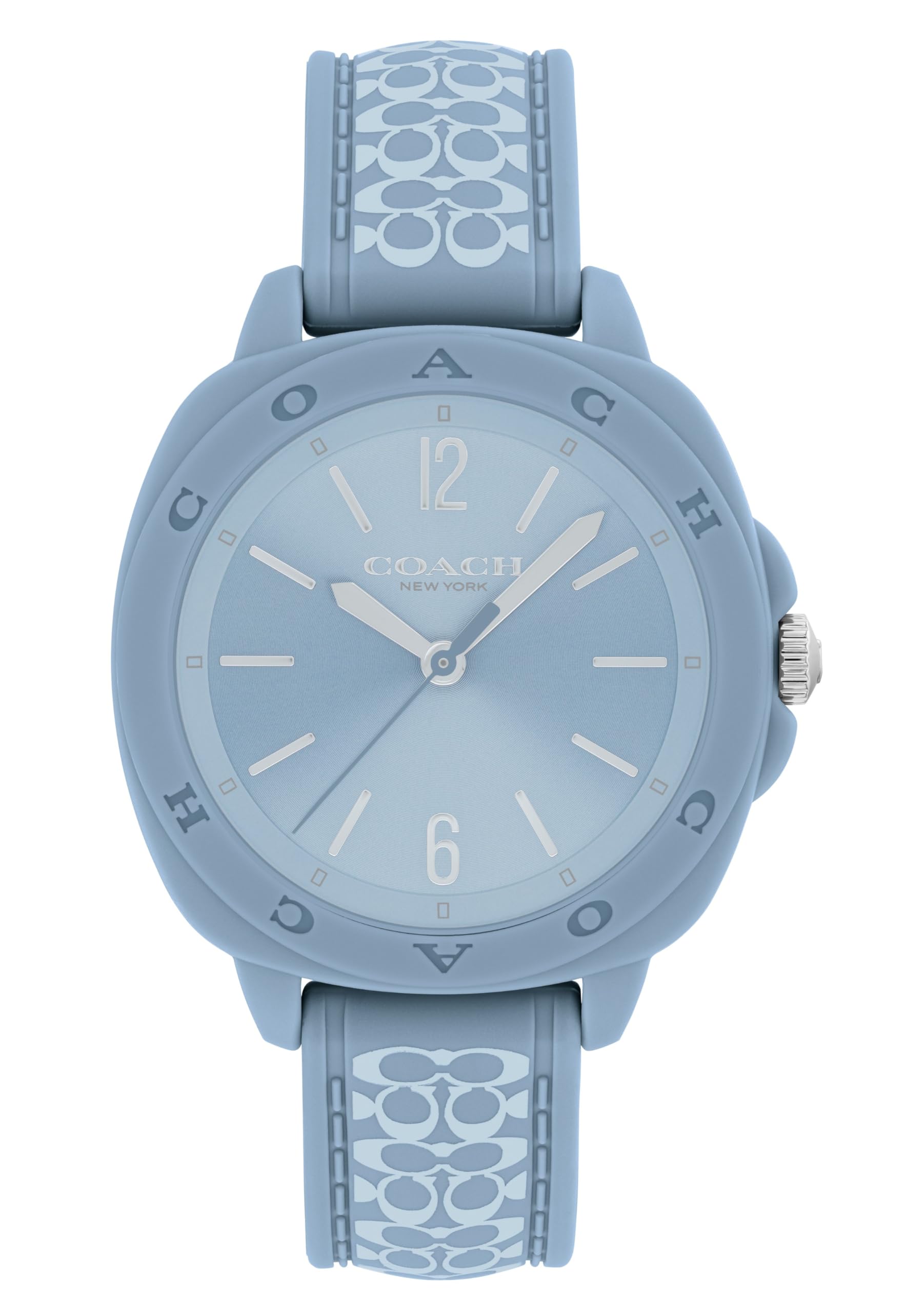 

Watch KITT Light Blue Dial Leather Strap 14504475 [Coach][Authorized Import] Women s синий