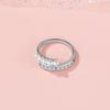 Micro-inlaid Zircon Versatile Imitation Pearl Ring Women's Light Luxury Niche French Open Ring