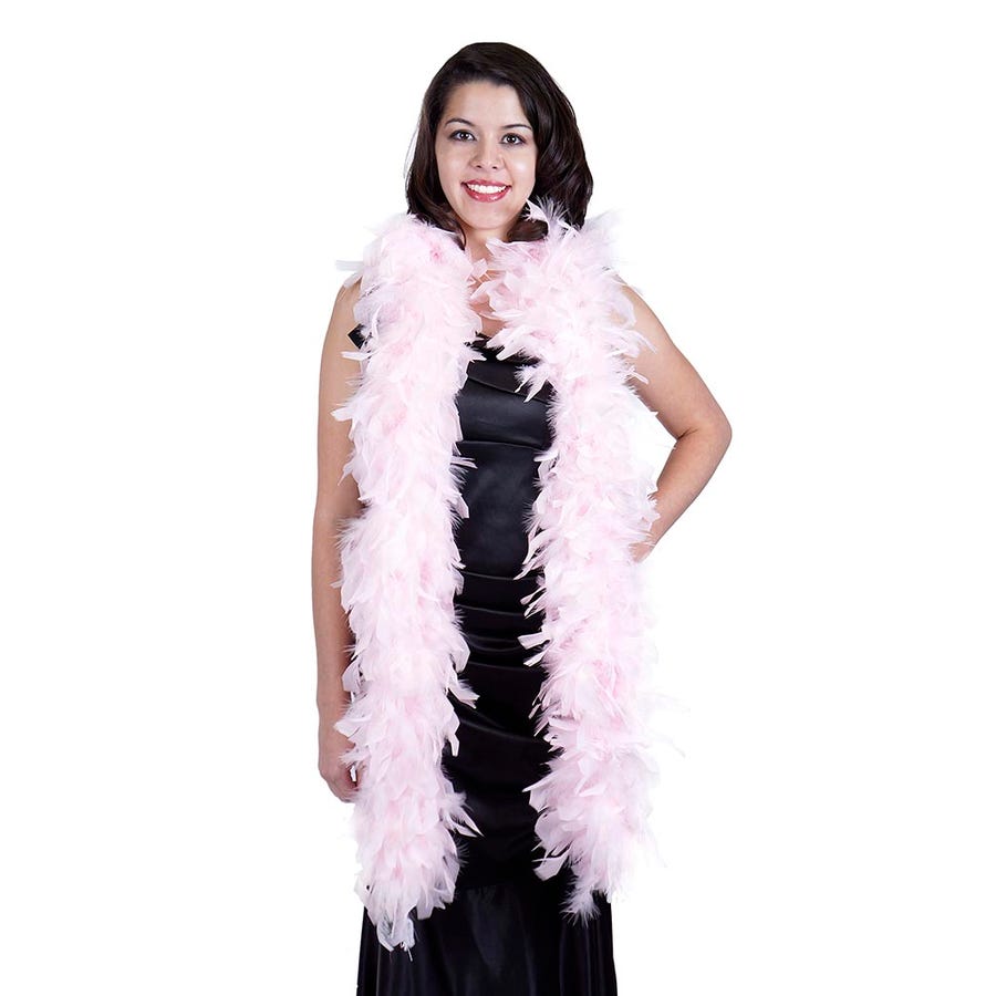 DIY Pink Turkey Feather Boa 60g 2M Soft Marabou Boa for Bridal Wedding Carnival Dress Decoration DIY Craft Photo Shoot Accessory