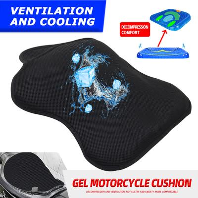 Pressure Relief Anti Slip Universal Comfortable Seat Cover Motorcycle Seat Cushion Gel Honeycomb Motorbike Accessories Gel Guard