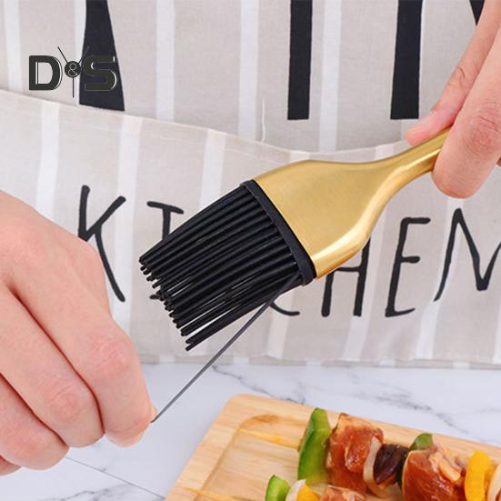 Grillpinsel, hitzebeständig, tragbar, sicher, Backwerkzeug, Silikon, BBQ, Kochen, Gebäck, Ölpinsel