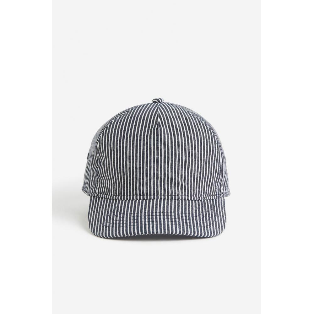 

Кепка HM из твила сине-белая полоска