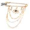Electroplated Brooch Gold Safety Pin for Women Sweater Shawl Clips