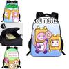 Lankybox Backpack Cartoon Schoolbag For Kids With Adjustable Padded Straps And Stylish Design