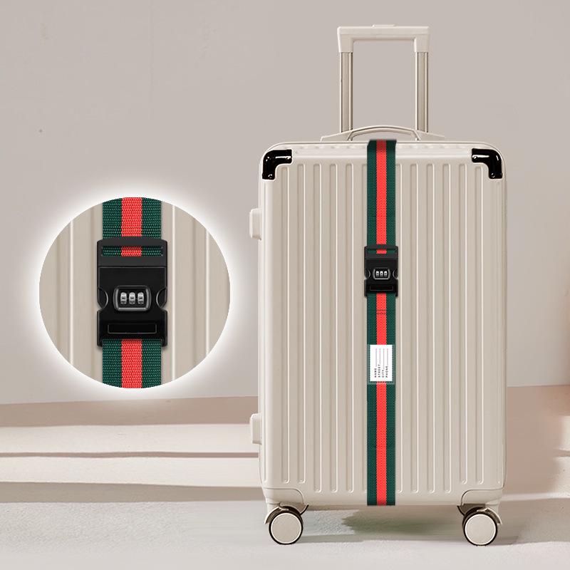 Luggage Strap: One-Word Cross Design, No Combination Lock