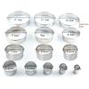 14PCS Stainless Steel Round Cookie Biscuit Pastry Cutter Baking Cake Mold Tools
