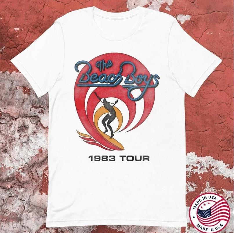 Vtg The Beach Boys 1983 World Tour T-shirt size S-5XL XXXXL