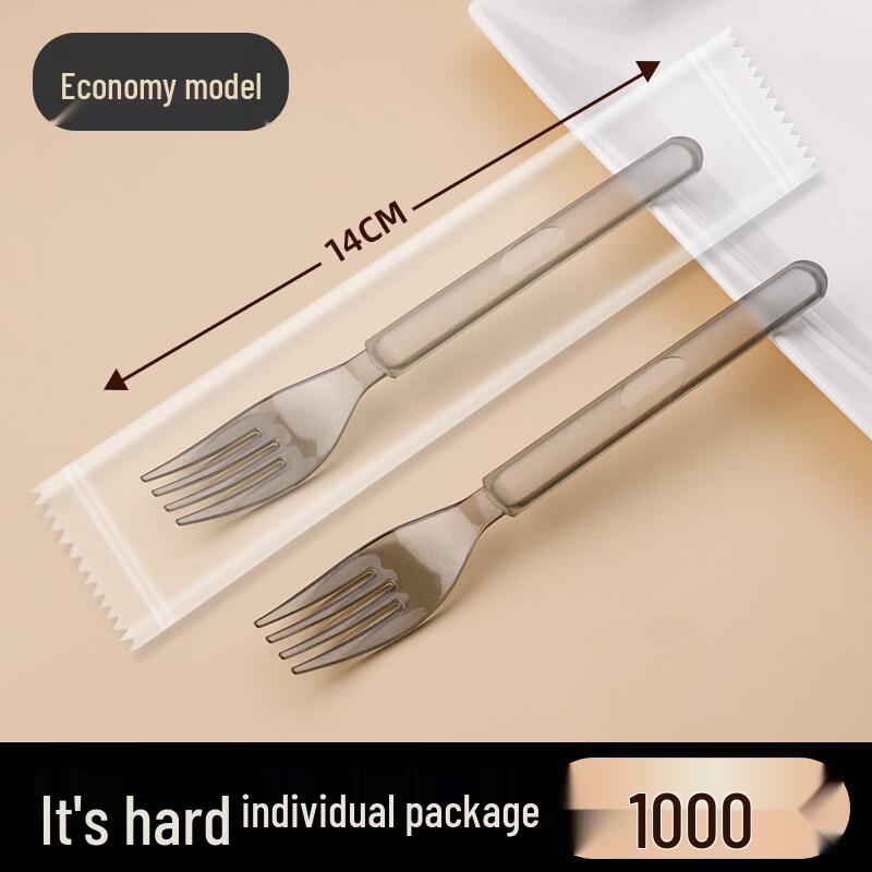 ZISIZ Individually Wrapped Disposable Plastic Spoon