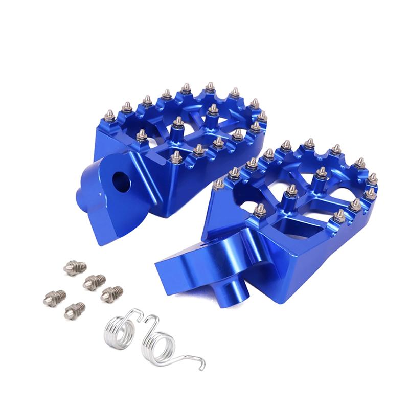 NEW-Motorcycle CNC Foot Pegs For YZ65 YZ85 Rests Footpegs Footrests Rests Footpegs Footrests For Anti-Slip Foot Pe синий