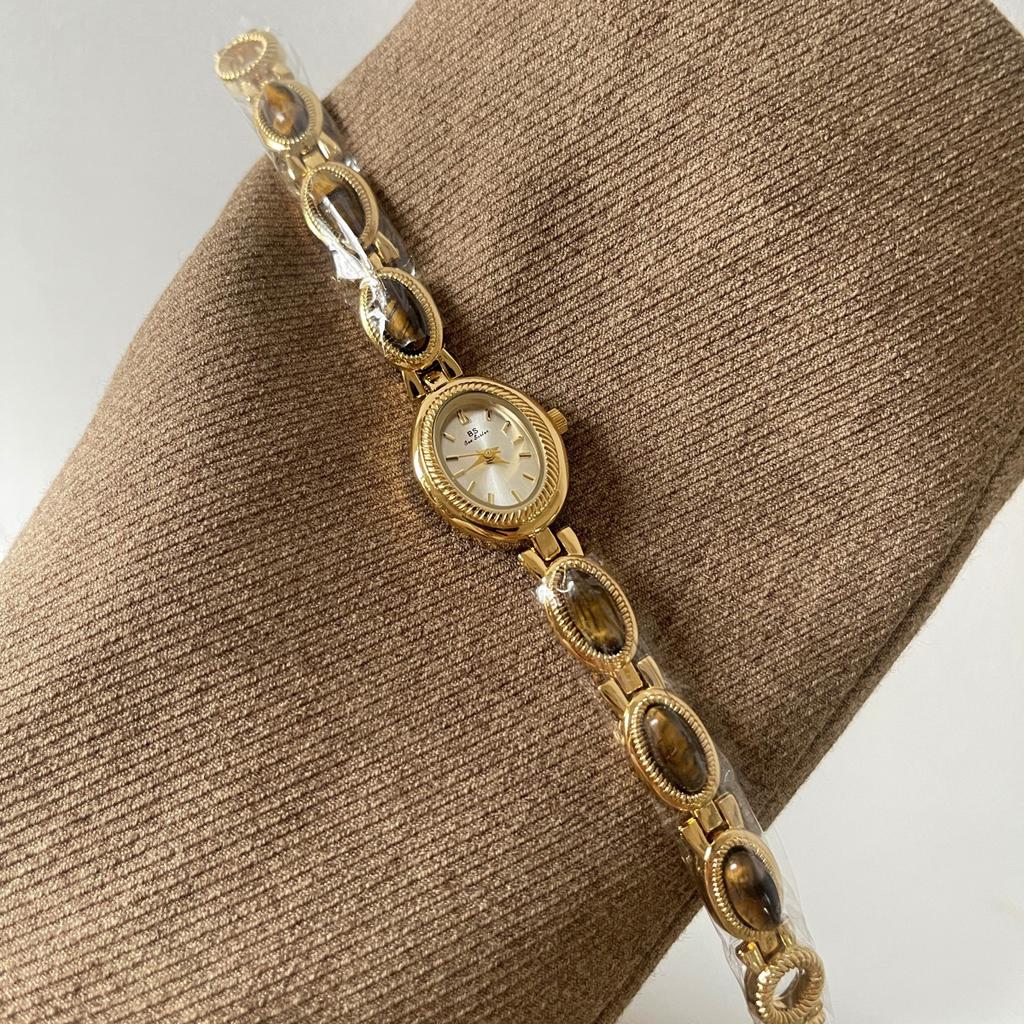 Hochwertige Luxus-Armbanduhren für Damen Elegantes Grünes Schmuckstück Jade Quarz Armband Armbanduhr Geschenk für Damen Mode-Kleideruhr für Damen
