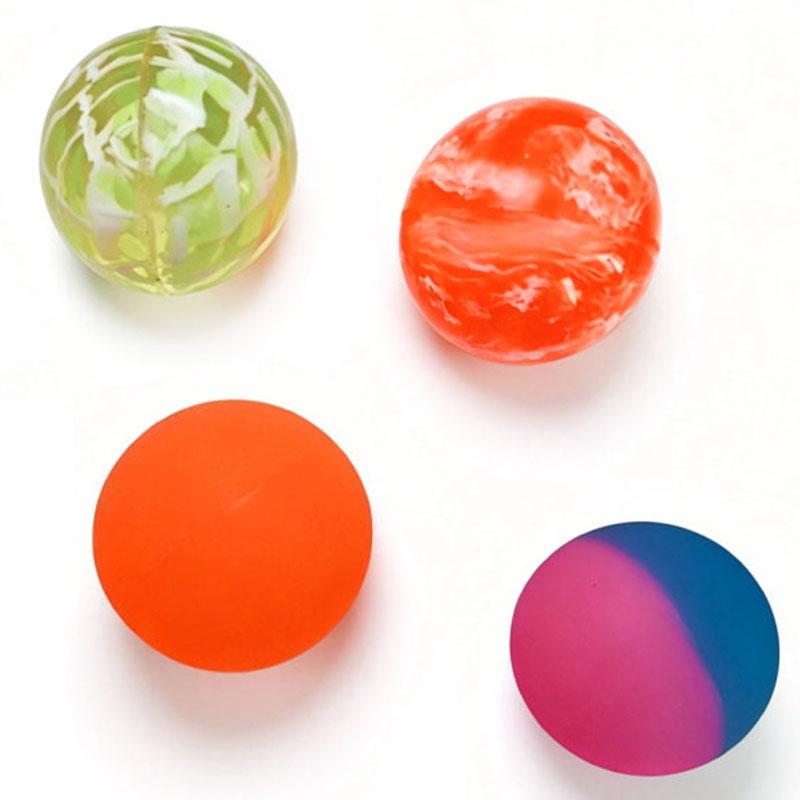 Jumbo Super Bouncy Balls 55MM High Bounce Rubber Kids Toys Birthday Party Favors Carnival Fun Classroom Rewards (Color Random)