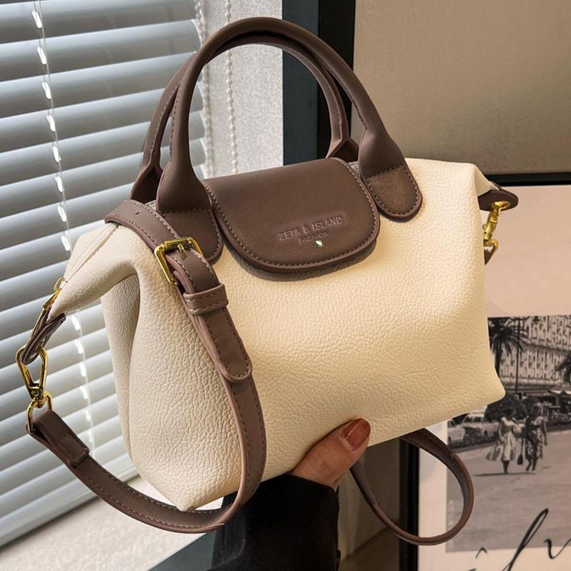 Classic Fashi Simple Messenger Bag, Elegant Temperament, Multifunctial, High-value Ctrast Color Shoulder Bag