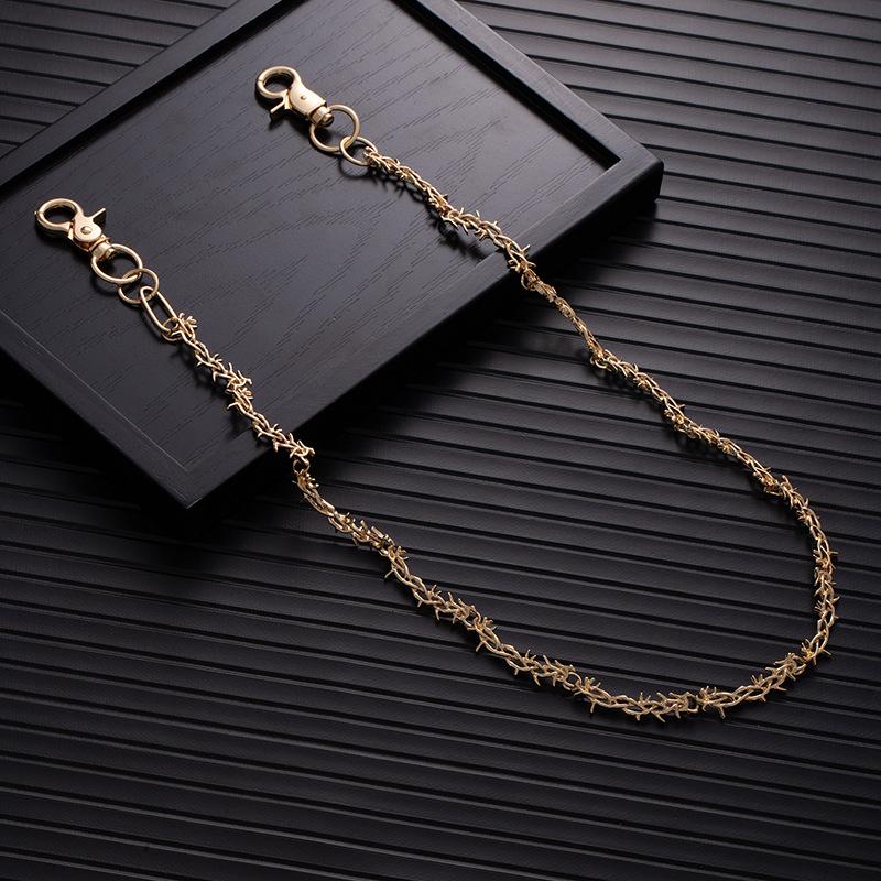 Hip Hop Personality Punk Dark Goth Style Waist Chain Original Thorn Vine Jeans Chain Unisex Accessories