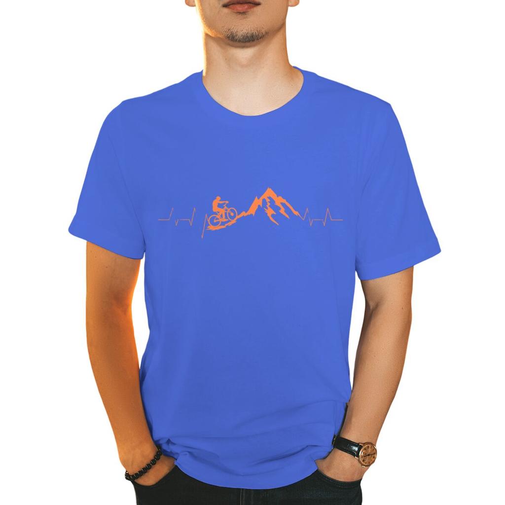Mountain Bike Cycling Print Tshirts For Men Summer Funny Cycling Casual Short Sleeve Round Neck Tops Male Clothing Tshirt