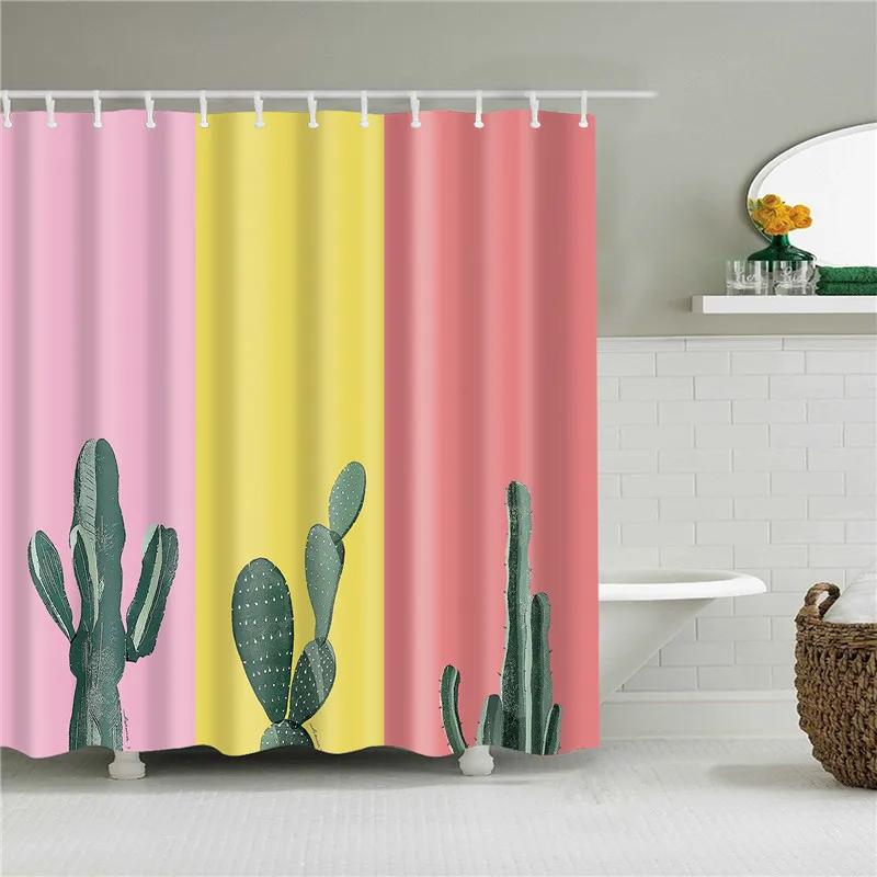 

Decorative Home Decoration Leaf Flower Sunflower Animals Fabric Shower Curtain Bath Bathing Bathroom Shower Curtain With Hooks W60H190(CM)-1 Pcs