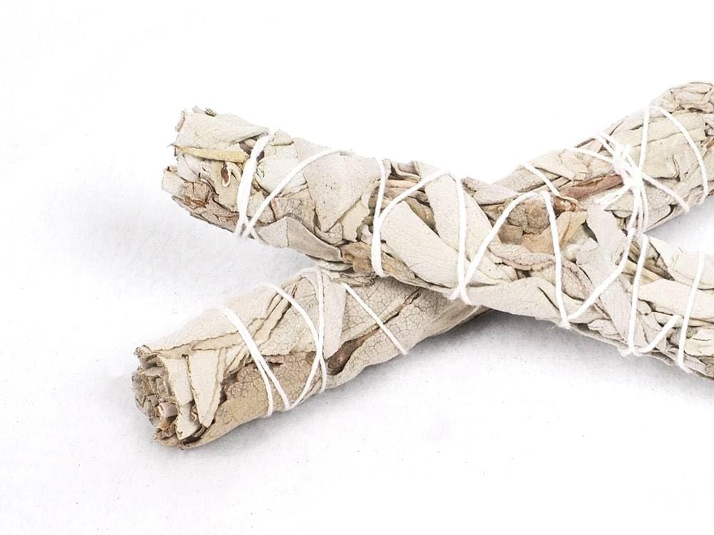 White Sage Bundle 4 Imported Directly from Handcrafted by Easy To Dry Herbs [RONNOS] Sticks, California, Artisans, Incense, Purification,