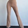 Women's High-Waist Butt-Lifting Flare Pants | Slimming Wide-Leg Dance Training Leggings | Naked-Sense Athletic Casual Trousers