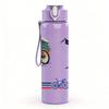 1PC Bike Mountain Bird Silhouette Layout 750ml Color Plastic Water Bottle Leakproof Flip Straw Lid For Sports Office Home Use