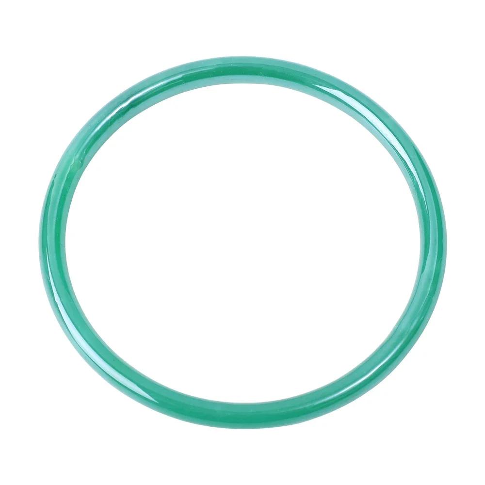 Trendy Glass Imitation Jade Bracelet Women Elegant Jingle Bangle Girl No Fading No Pungent Smell Fashion Bracelets Charm Jewelry