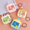 Kawaii Cartoon Babys Panda Mini Terrier Color Ball Claw Machine Toys Keychain Schoolbag Decoration For Kids Stress Reliever Toys