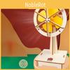 Educational Diy Wooden Electric Head-shaking Fan Kit For Kids Creative Invention Play