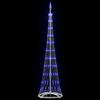 LED Christmas Tree with 230 LEDs Blue 51 x 51 x 190 cm Metal