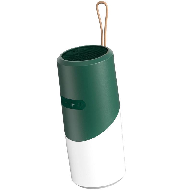 

Кемпинговый светильник, беспроводной Bluetoothea-совместимый динамик с RGB-подсветкой, портативный водонепроницаемый небольшой аудио-атмосферный светильник для использования на открытом воздухе зелёный