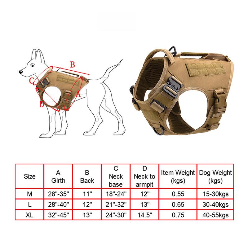D8 Wasserdichte Camouflage Taktische Hunde Trainingsweste