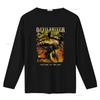 Devildriver Outlaws Til The End T Shirt Black All Sizes Featuring Dark Horse Skull Design vintage Washed Unisex