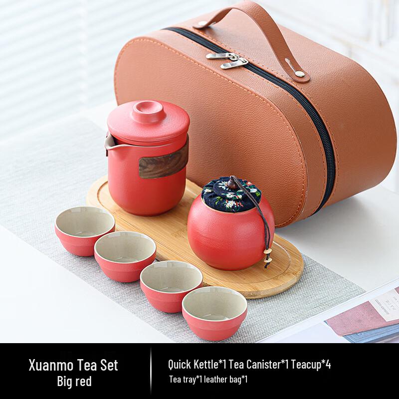 OIMG Travel Ceramic Tea Set