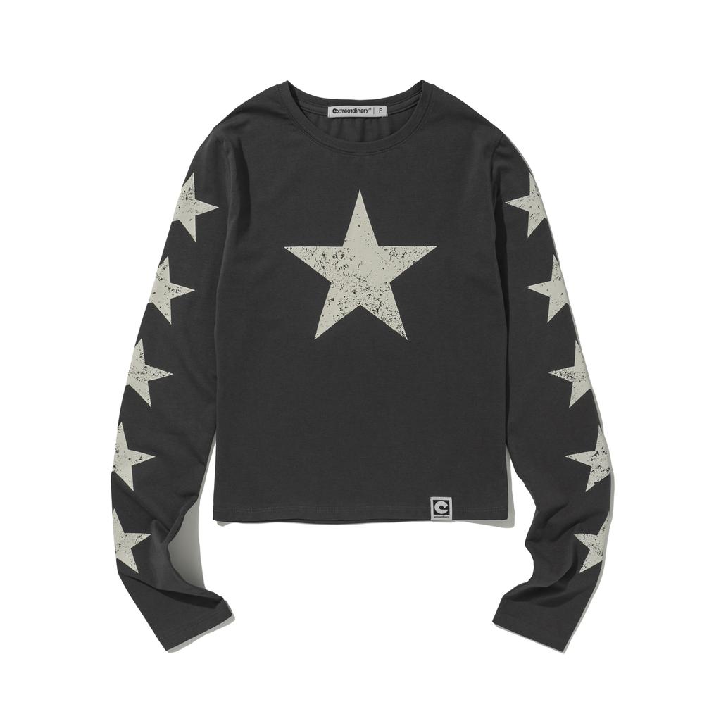 EXTRAORDINARY W Starlight Ls Tee Charcoal
