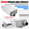 24mm Parking Heater Exhaust Muffler Kit with Stainless Steel Exhaust Pipe Universal for RV Truck Marine Keeps The Air Fresh