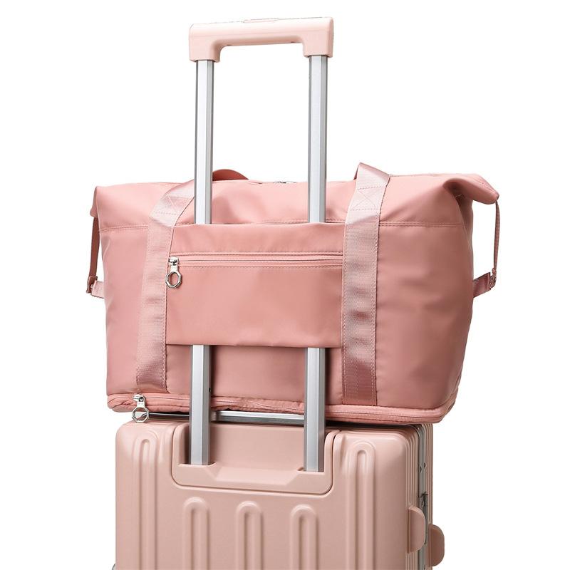 Women's fitness bag, multifunctional, with dry and wet separation, large capacity, expandable yoga bag, suitable for short trips, shoulder or