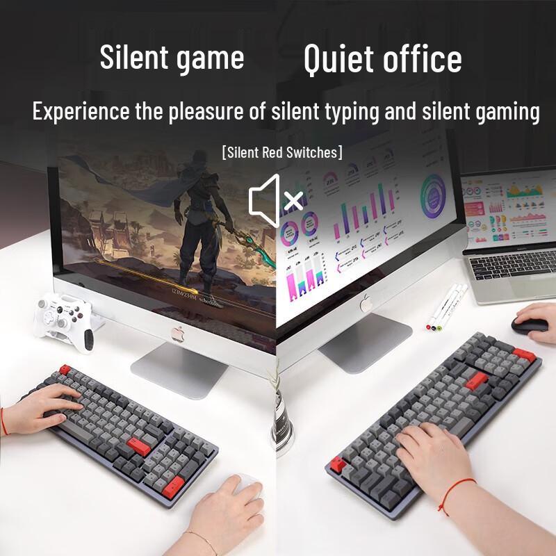 Double Shell M96 Tri-Mode Silent Mechanical Keyboard