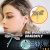 Rhinestone Animal Female Hair Accessories Metal Hair Clip Korean Style Headwear Dragonfly Hairpin