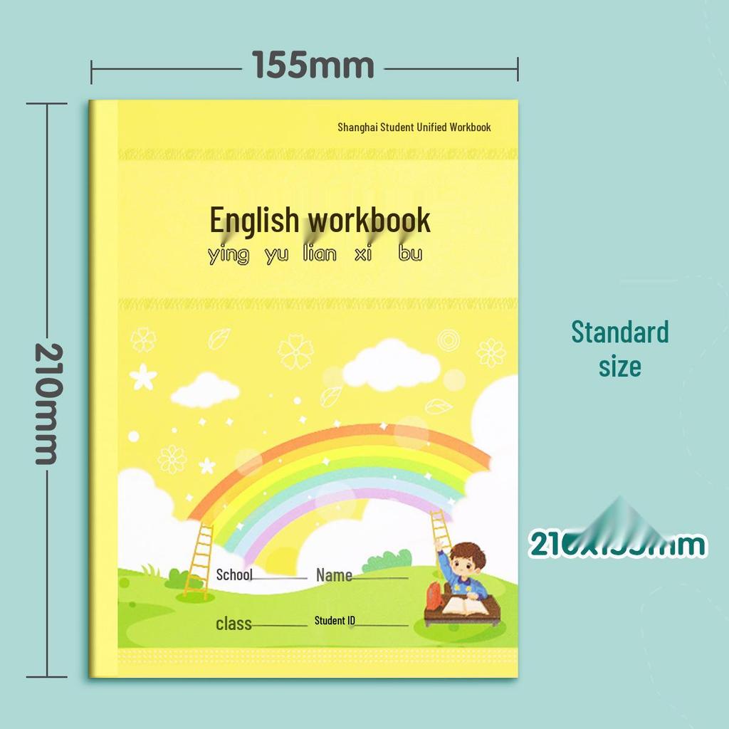 Elementary School English & Math Workbook with Pinyin