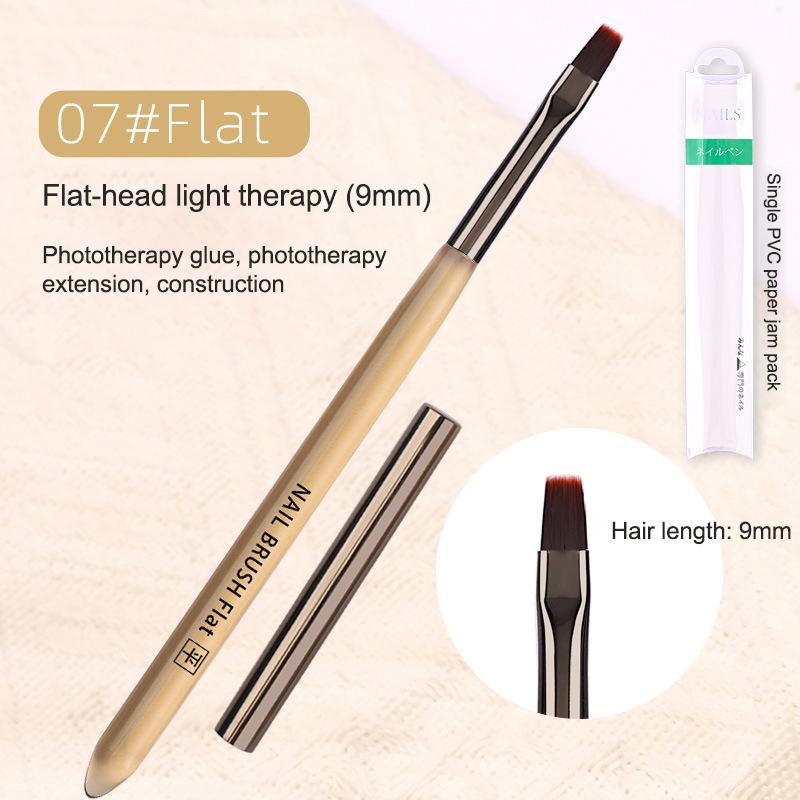 UV Gel Nail Art Brush Acrylic Drawing Painting French Line/Flower Pen Nails Tip Gradient Build Light Therapy Manicure Brush