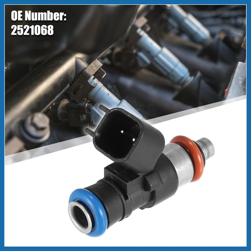 2 Pcs 2521068 0280158258 Fuel Injector for Polaris Sportsman SP X2 450 570 2014-2019 for Polaris for Ranger XP Crew 900 2013-2019 for Polaris RZR 900