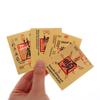 5Pcs Chinese Lucky Fake Gold Foil Card Feng Shui Wealth Luck Card For Wallet Phone Stickers Decor Lucky Gifts For Friends Family