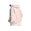 adidas Originals Letter Print Hooded Zip Long Sleeve Jacket Women Jacket Pink FJ6524