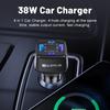 38W Car Charger 2 Usb 2 Pd Type C Fast Charging 3.1A Phone Charge Qc 3.0 Quick Charger Adapter For Iphone 16 15 Laptops Tablets