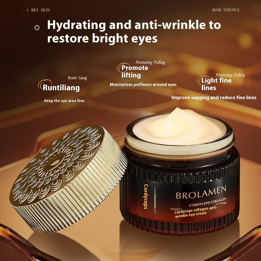 Cordyceps Collagen Anti-Wrinkle Eye Cream Anti-wrinkle Eye Pattern Eye Bag Tightening Fade
