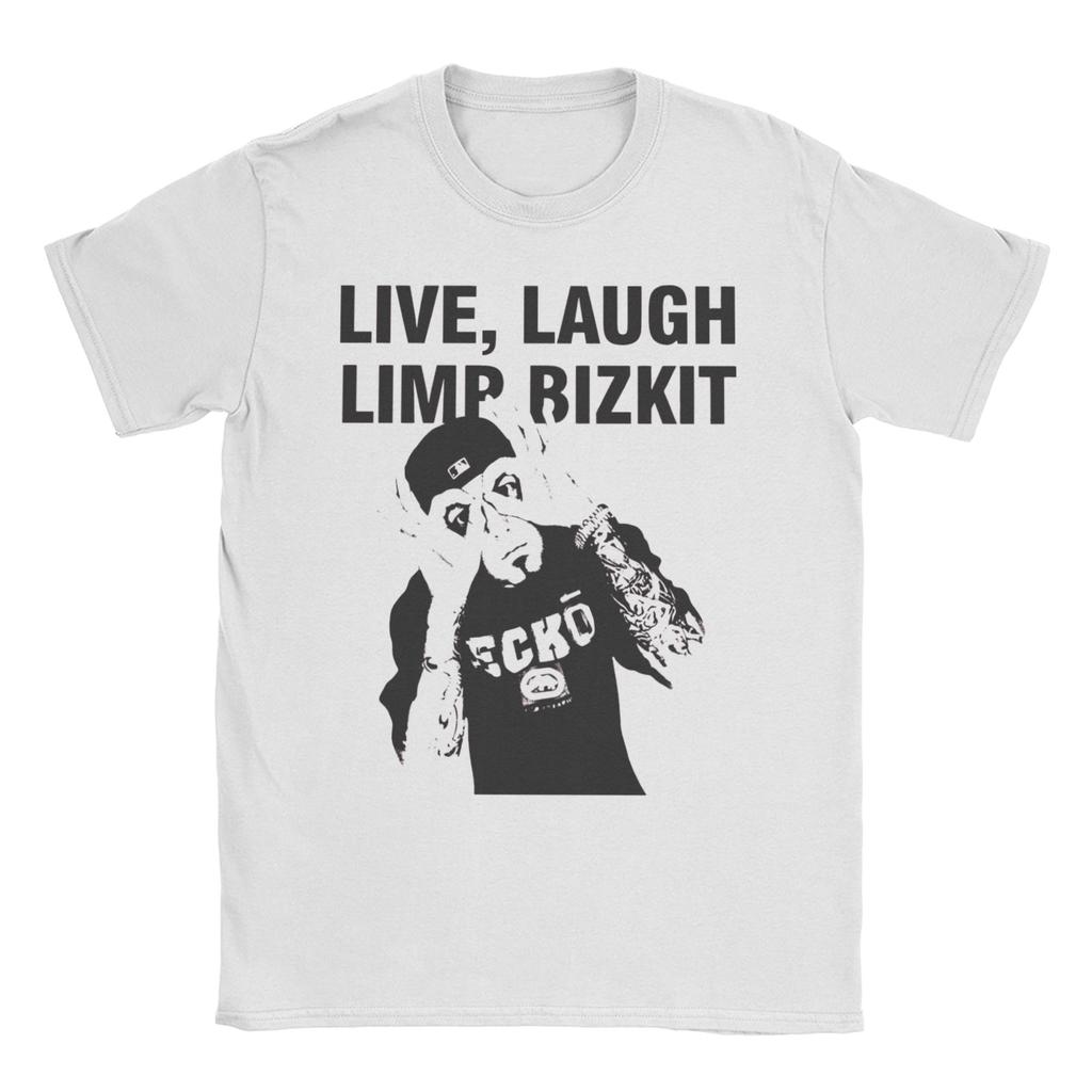 Limp Bizkit T-Shirt Herren Reine Baumwolle Einzigartiges T-Shirt Rundhals T-Shirts Kurzarm Oberteile Erwachsene