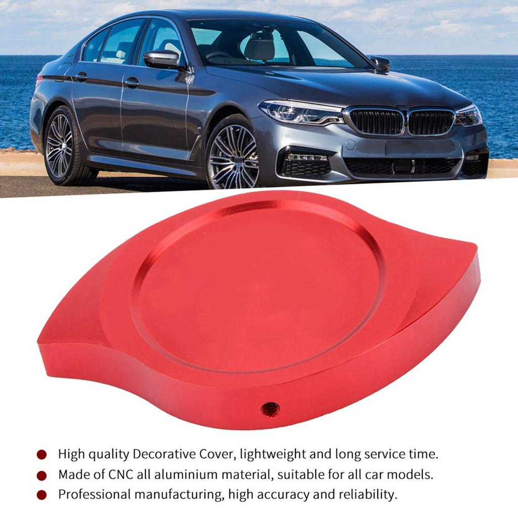 1pcs Car Modification Aluminium Cap Decorative Covers Red